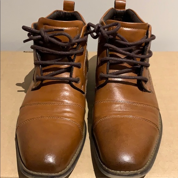 Leather brown ankle boots - Picture 2 of 5